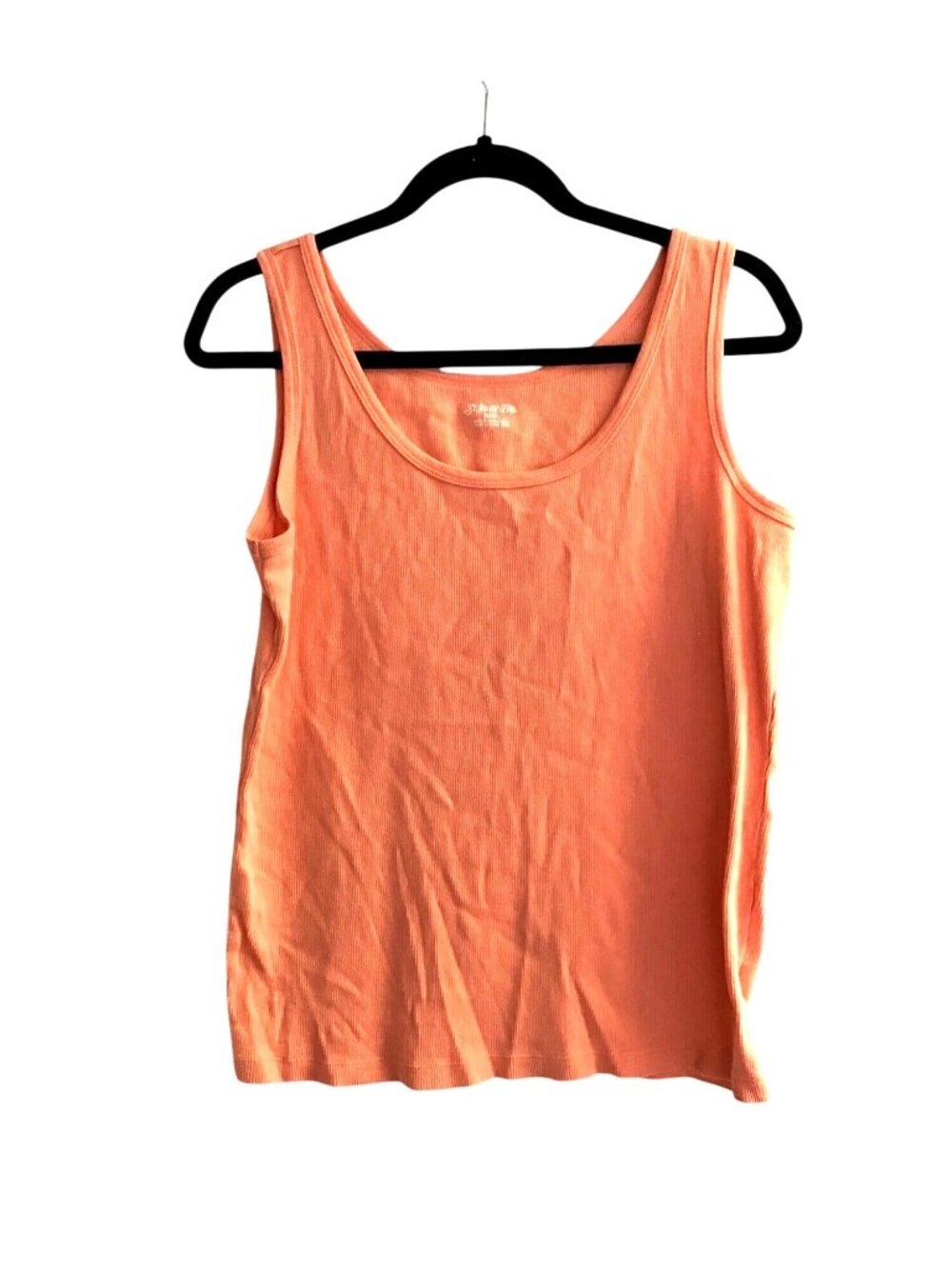 ST. JOHN BAY- WOMENS ORANGE COTTON TANK TOP SIZE X-LARGE